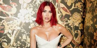 Megan Fox Stuns as a Gothic Bride in Black Lace Lingerie for New Maternity Shoot